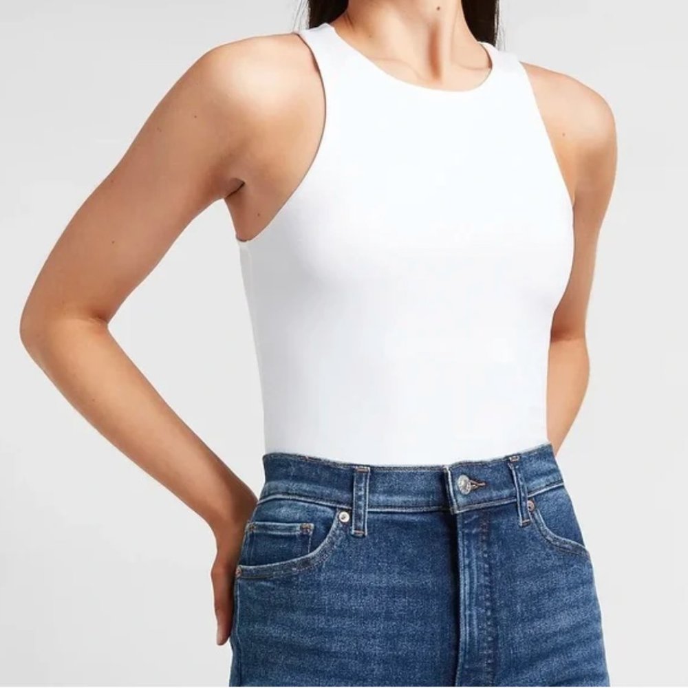 Abercrombie Double-Layered Seamless Fabric Open Back Bodysuit